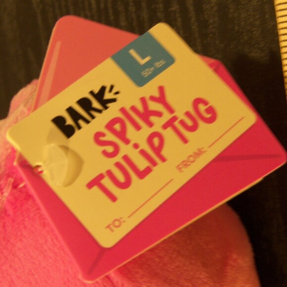 Bark Vibrant Pink Tulip Dog Toy - Picture 2 of 4